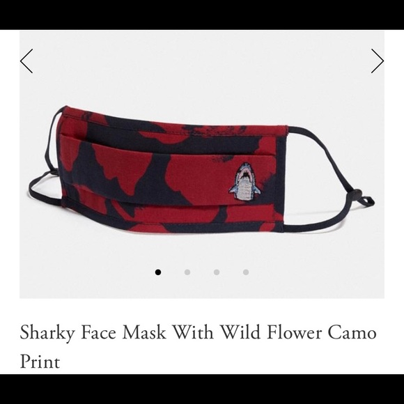 NWT Coach Sharky Face Mask With Wild Flower Print - Picture 1 of 5